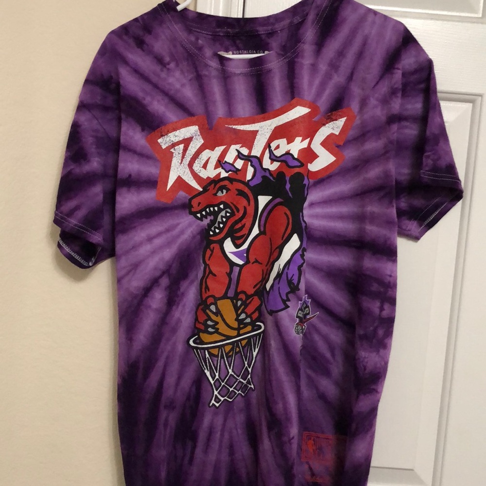 Purple Tie-Dye Raptors Shirt